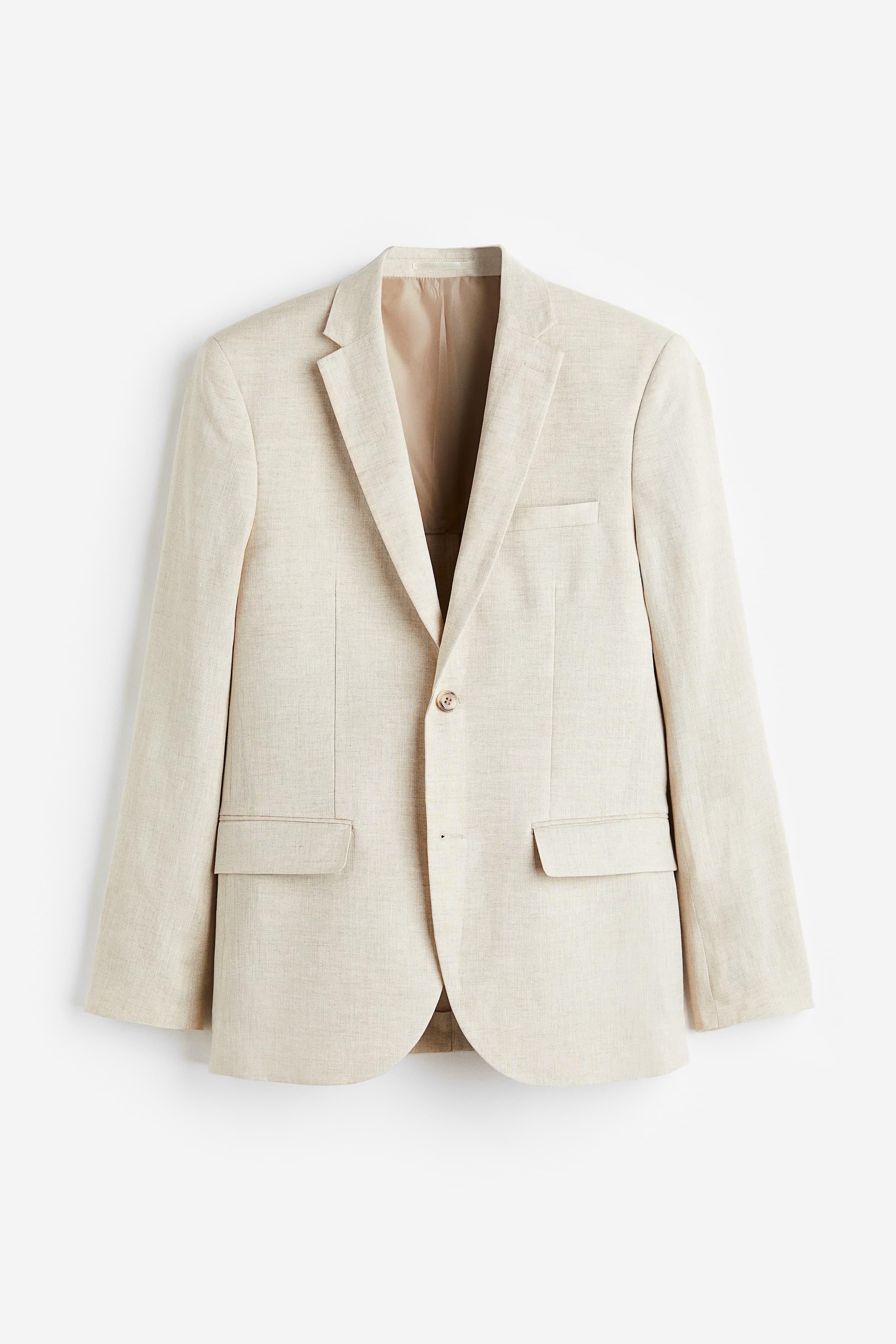 Slim Fit Linen Jacket